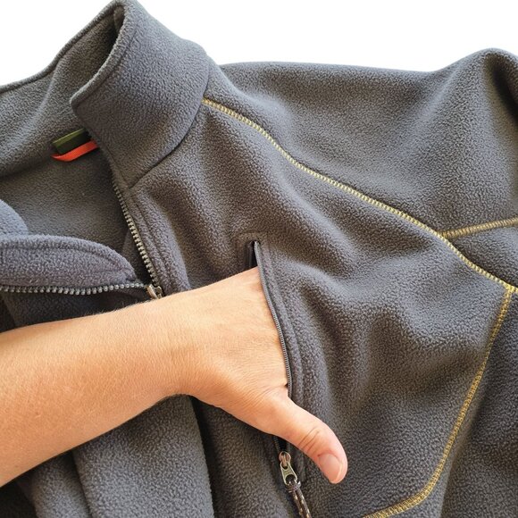 Timberland Mens Fleece Jacket XL Full-Zip Gray Polyester - Picture 7 of 10